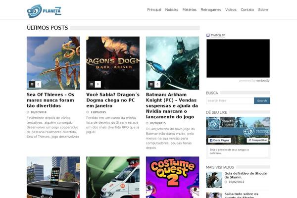 TrendyBlog theme site design template sample