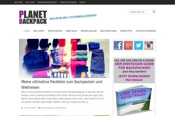 Backpack WordPress theme, websites list used Backpack theme Backpack theme websites examples