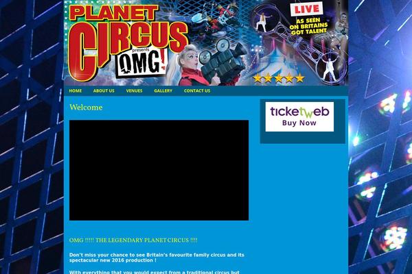 Circus theme site design template sample