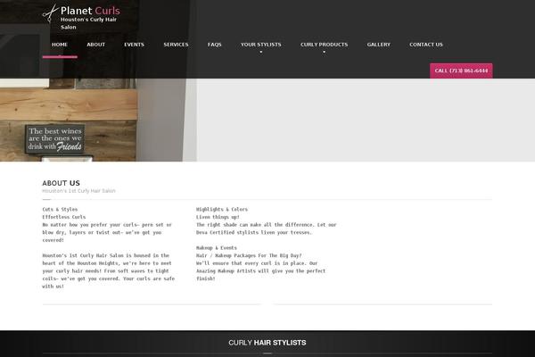 HairPress theme site design template sample