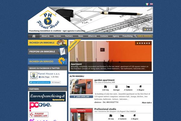 Planet theme site design template sample