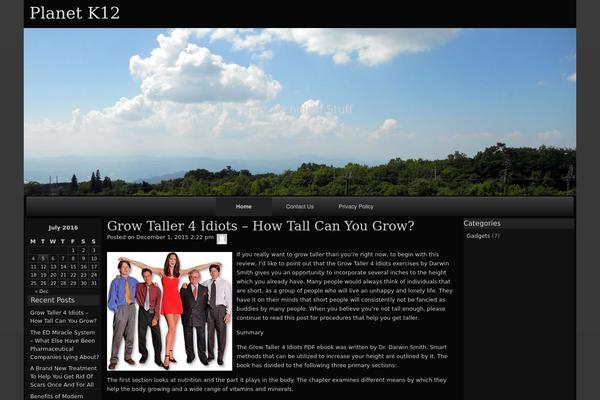 raindrops theme site design template sample
