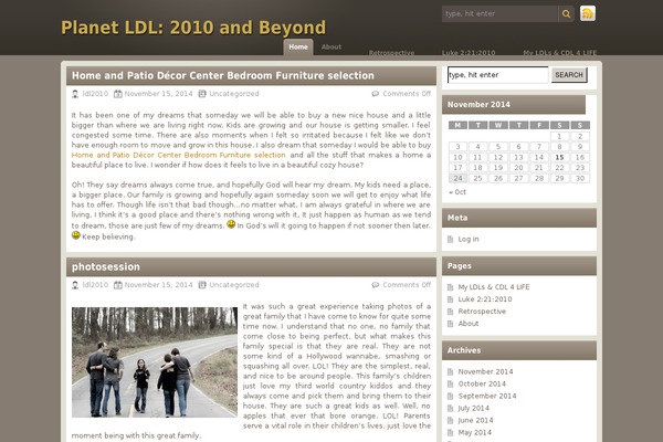 Chocolate-lite theme site design template sample