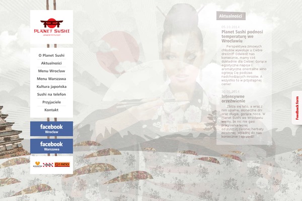 planetsushi.pl site used Sushi
