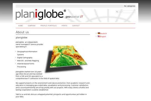 planiglobe.com site used monochrome