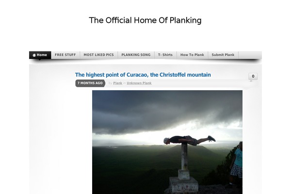 planking.me site used Portfolio Press