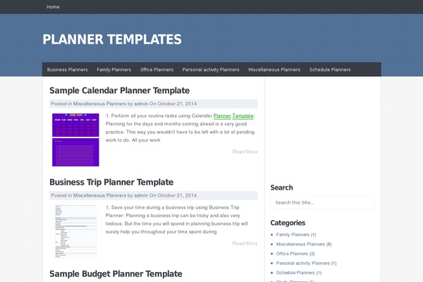 JustBlue theme site design template sample