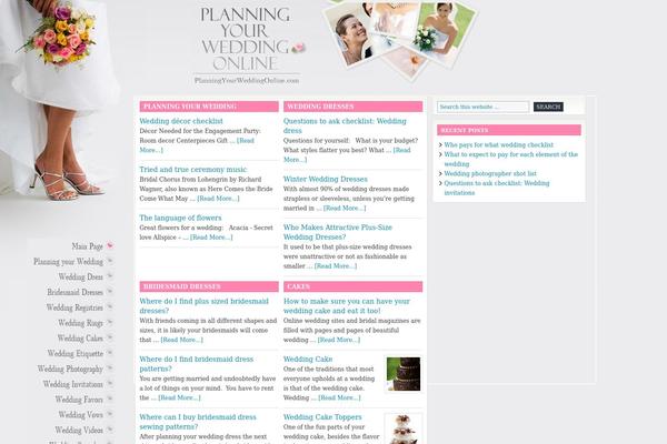 Lifestyle theme site design template sample