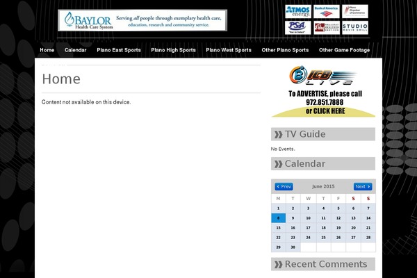 Site using Calendar plugin