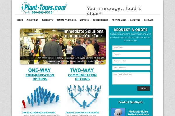 Site using Image horizontal reel scroll slideshow plugin