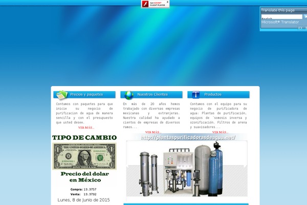 plantaspurificadorasdeagua.net site used Bootpress