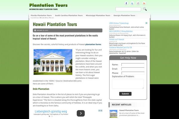 Minisite theme site design template sample