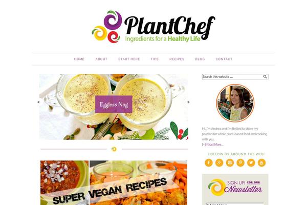 Foodie theme site design template sample