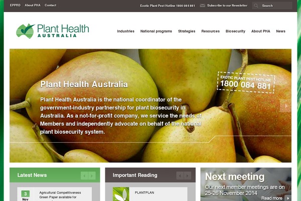 planthealthaustralia.com.au site used Pha