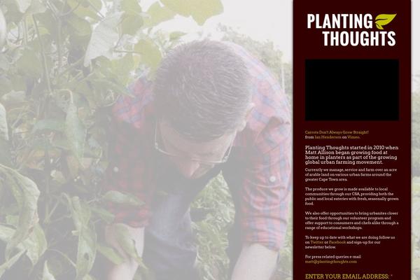 plantingthoughts.com site used Launch Effect