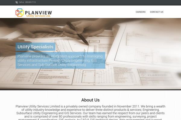 One Page theme site design template sample