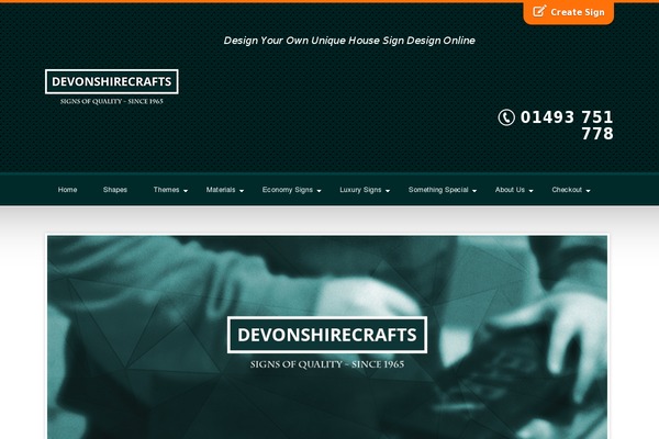 devonshire theme websites examples