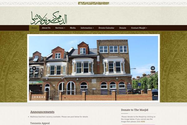 Islamic theme site design template sample