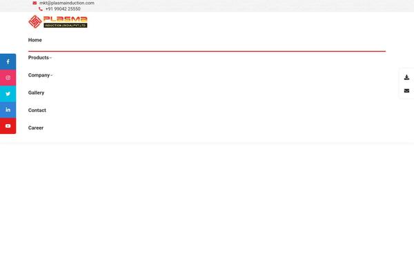 Site using Sticky-social-icons plugin