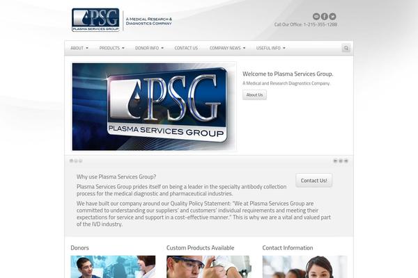Corona theme site design template sample