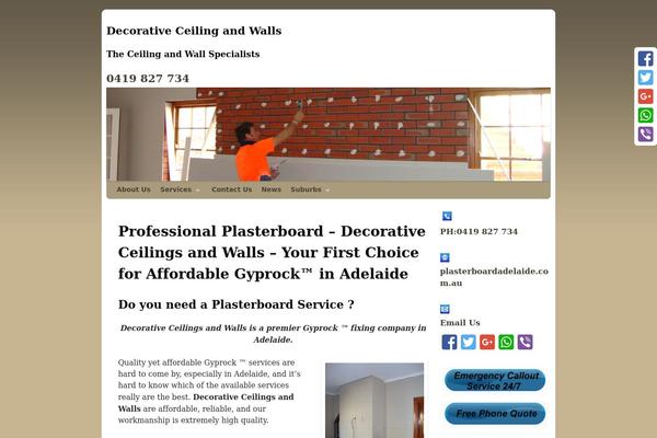 plasterboardadelaide.com.au site used Weaver II pro