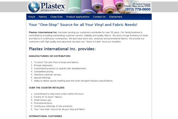 plastex.com site used Plastex