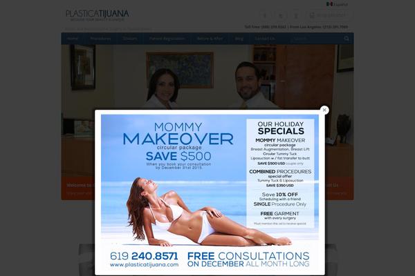 plasticatijuana.com site used Healthpress Theme