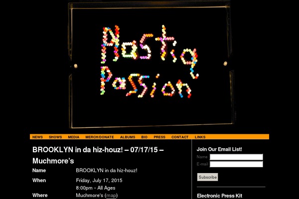 Site using Flash MP3 Player plugin
