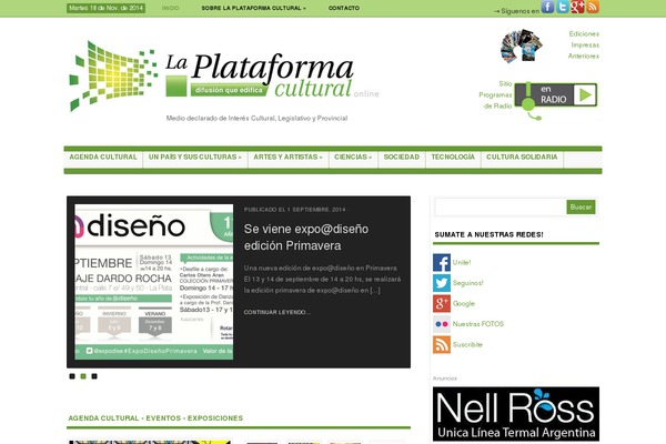 plataformacultural.com.ar site used Deadline