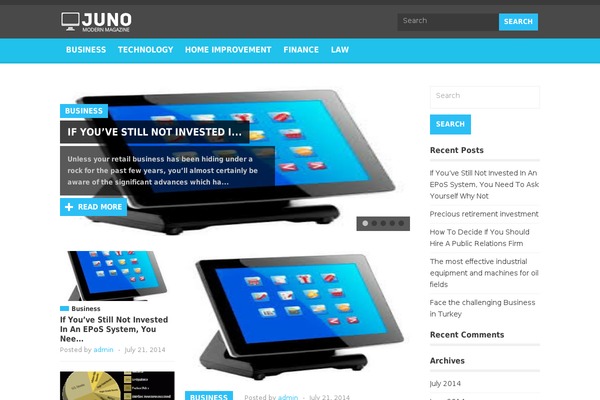 Jono theme site design template sample