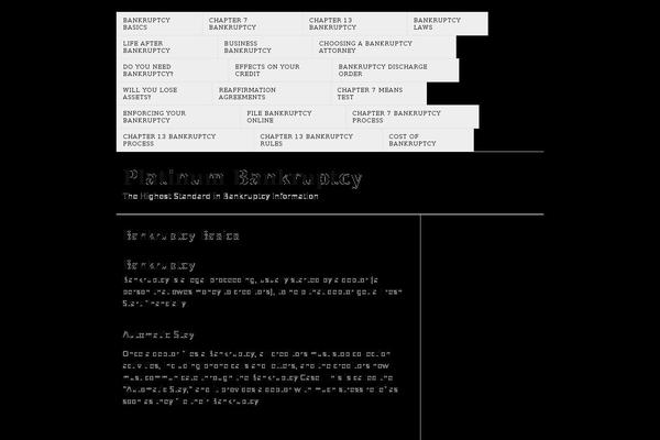 platinumbankruptcy.com site used Thesis