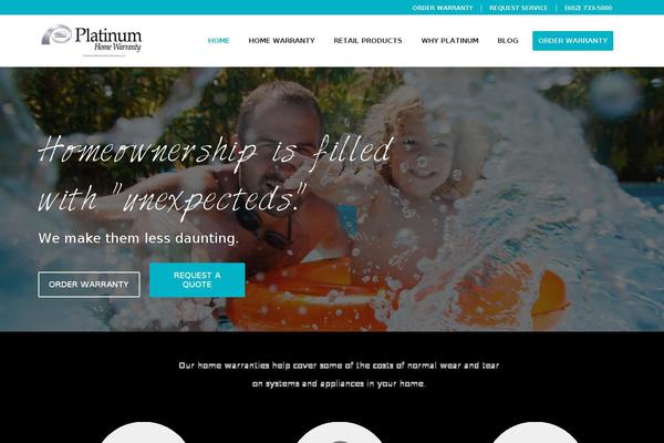Platinum theme site design template sample