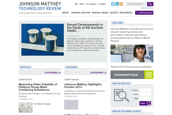 platinummetalsreview.com site used Technology