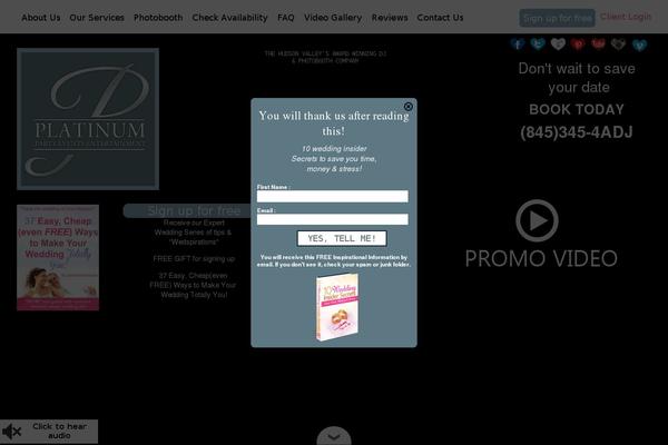 Platinum theme site design template sample
