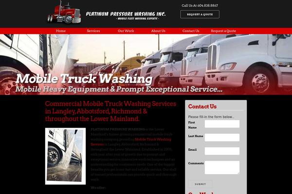 Platinum theme site design template sample