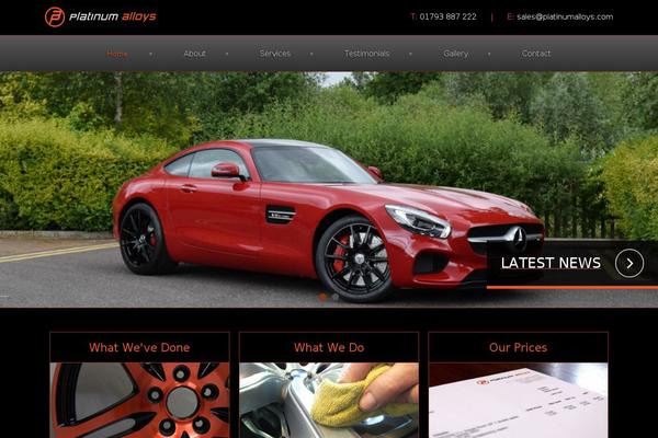 Platinum theme site design template sample