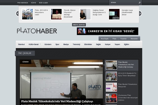 Continuum theme site design template sample