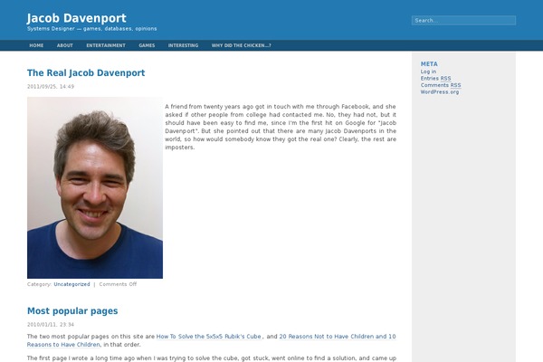 Fluid Blue theme site design template sample