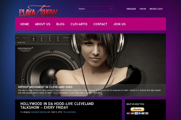 playatshow.com site used Musicspace