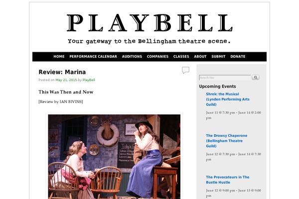 playbelltheatre.com site used Weaver II