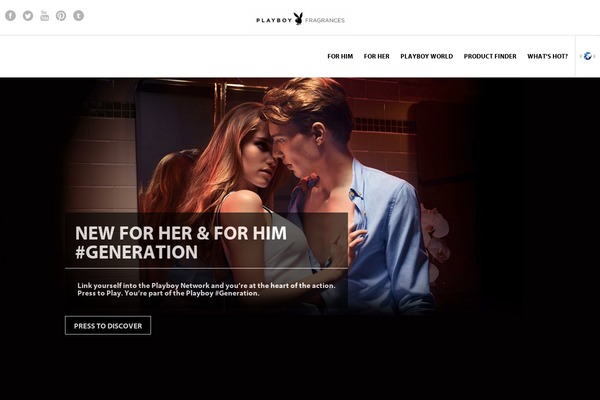 playboyfragrances.com site used Playboyfragrance