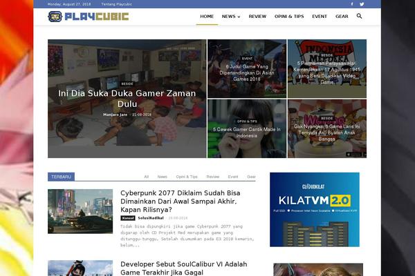 Newspaper theme site design template sample