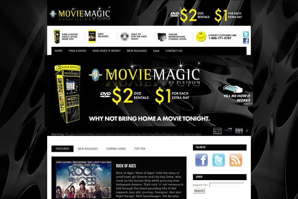 playdiummoviemagic.com site used SKT Filmmaker