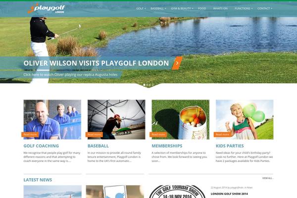 playgolf theme websites examples
