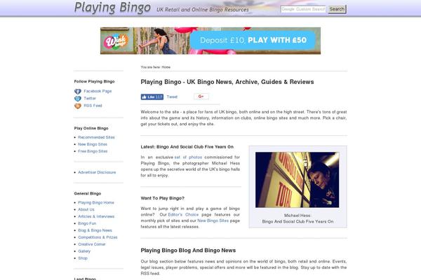 playingbingo.co.uk site used Playingbingo