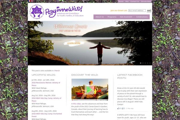 playinthewild.org site used Inspired