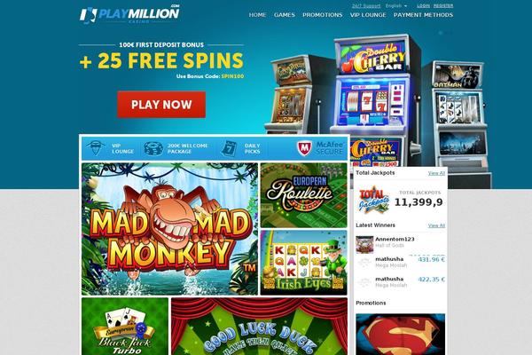 playmillion2.com site used Playmillion