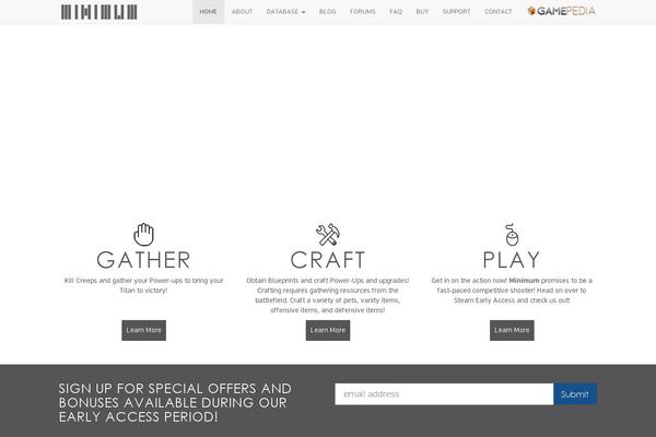 Minimum theme site design template sample