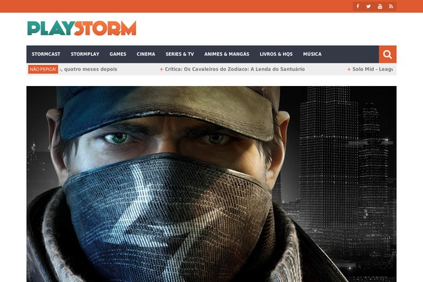Storm theme site design template sample