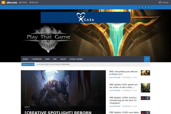 Storm theme site design template sample
